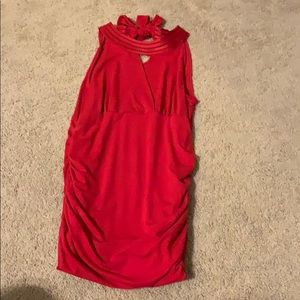 White House Black Market red shirt size small